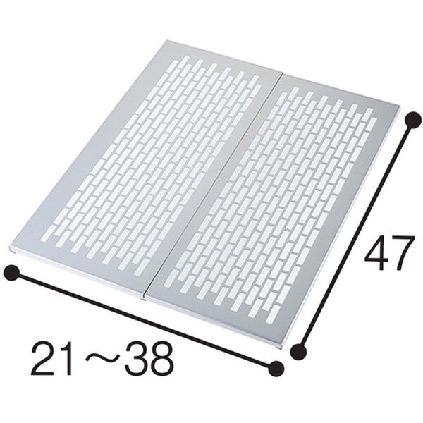 「［日本製］オールステンレス頑丈伸縮作業プレート（水まわり・コンロまわり用品）」｜詳細画像