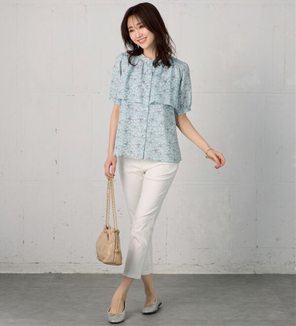 BELLUNA（ベルーナ）の「ケープ風デザインブラウス（ブラウス）」｜詳細画像