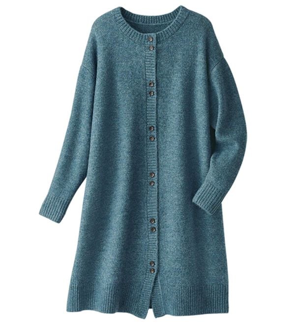 BELLUNA（ベルーナ）の「メランジ調ボタンデザインニットカーディガン（ニットカーディガン）」｜詳細画像