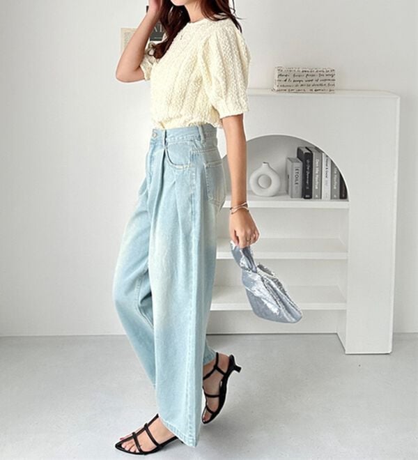 GeeRA（ジーラ）の「ボリュームジャカードカットソー（カットソー）」｜詳細画像