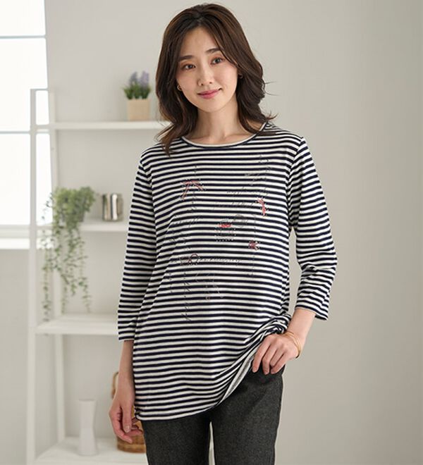 BELLUNA（ベルーナ）の「ストーン使いデコラチュニック（チュニック）」｜詳細画像