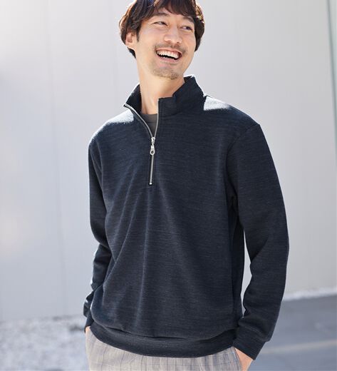 新品 ニューヨーカー 鹿の子ジャージーダッフルブルゾンL灰23019