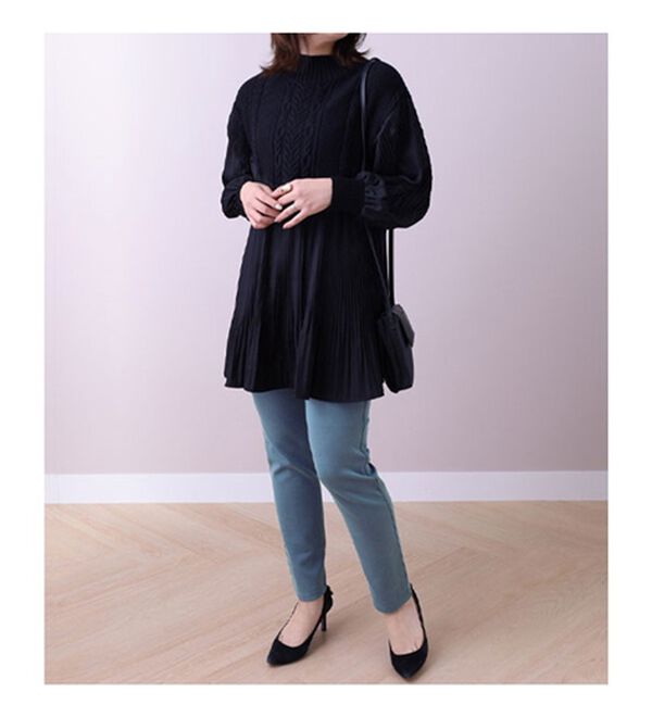 BELLUNA（ベルーナ）の「なめらかボンディングレギンスパンツ（フルレングスパンツ）」｜詳細画像