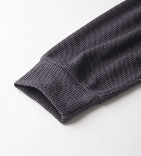 YU'NOW（ユナウ）の「＜ショートパーカータイプ＞ワッフルルームウェア３点セット（パジャマ・ルームウェア）」｜詳細画像