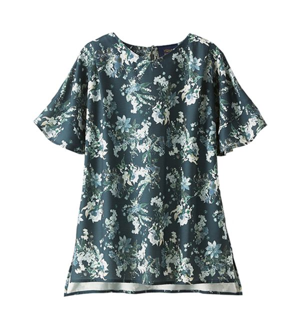 BELLUNA（ベルーナ）の「〈日比谷花壇〉袖フリルデザインブラウス（ブラウス）」｜詳細画像