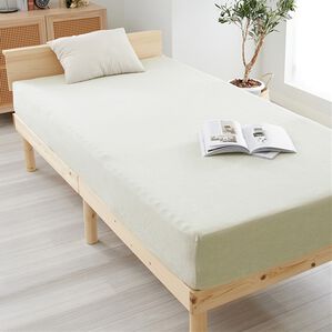 iellio（イエリオ）の「タオル地綿１００％フィットシーツ＜ベッドシーツ・敷布団カバー・ボックスシーツ・のびのび・ぴったり＞（敷布団カバー・シーツ）」｜グレー