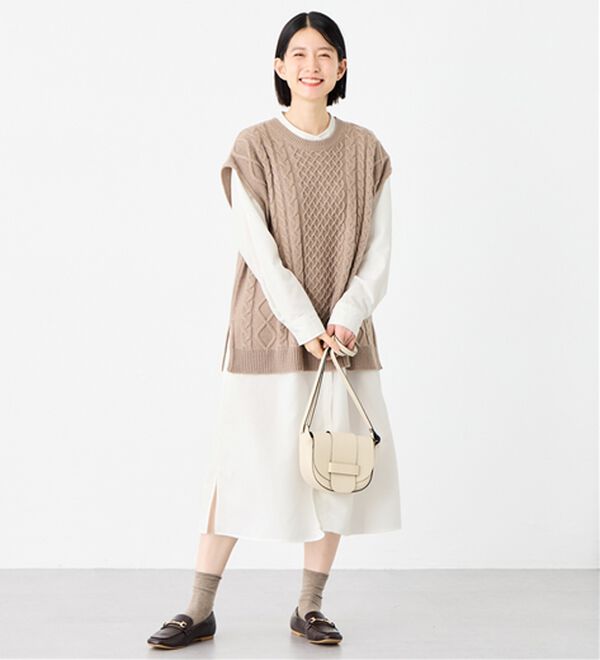 Viola e Viola（ヴィオラ エ ヴィオラ）の「【イージーケア】お手入れ簡単羽織に使えるシャツワンピ（シャツワンピース）」｜詳細画像