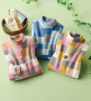 ルフラン（ルフラン）の「【３色組】ほっこり華やぎプルオーバー（カットソー）」｜詳細画像