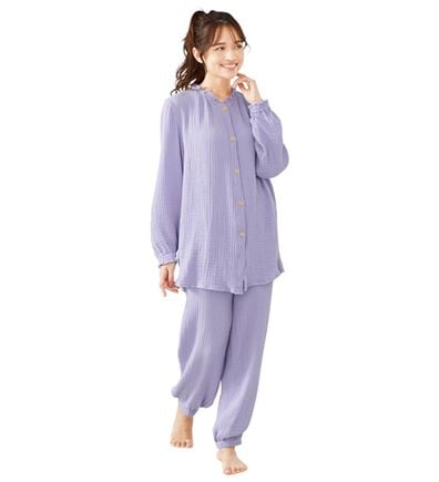 「オーガニックコットン３重ガーゼパジャマ（パジャマ・ルームウェア）」