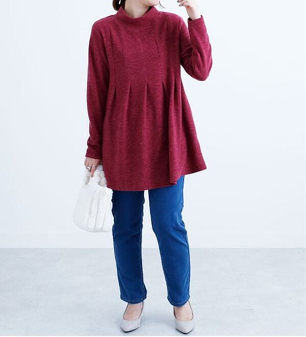 BELLUNA（ベルーナ）の「あったか裏フリースデニムパンツ（フルレングスパンツ）」｜詳細画像