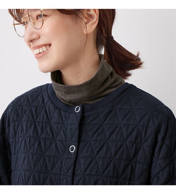 Viola e Viola（ヴィオラ エ ヴィオラ）の「ふかふか三角キルトカーデ（その他カーディガン）」｜詳細画像