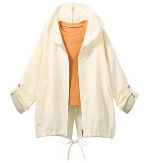 ルフラン（ルフラン）の「綿麻ゆったりサマーブルゾン（ブルゾン）」｜生成り