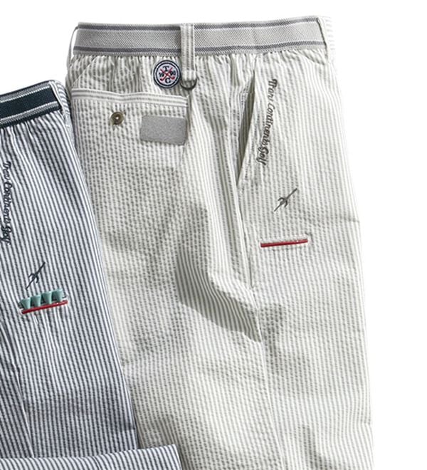 「＜トランスコンチネンツゴルフ＞３Ｄスイングフィットゴルフパンツ（メンズフルレングスパンツ）」｜グレー