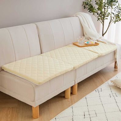 iellio（イエリオ）の「もちもち冷感・高反発洗えるソファパッド＜クッション・長座布団・ごろ寝マット・接触冷感・防ダニ・滑りにくい加工＞（ソファパッド）」
