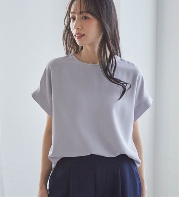 RANAN（ラナン）の「前後2WAYハーフジップブラウス（ブラウス）」｜詳細画像