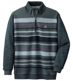 「＜ニコル　モリソン＞ハイブリッド上品トレーナー（メンズトレーナー）」｜チャコール