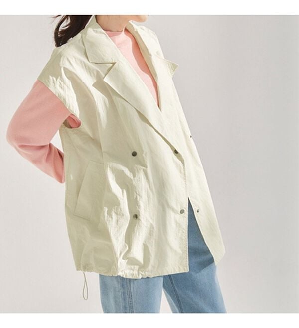 RANAN（ラナン）の「２ＷＡＹナイロントレンチコート（ハーフコート）」｜詳細画像