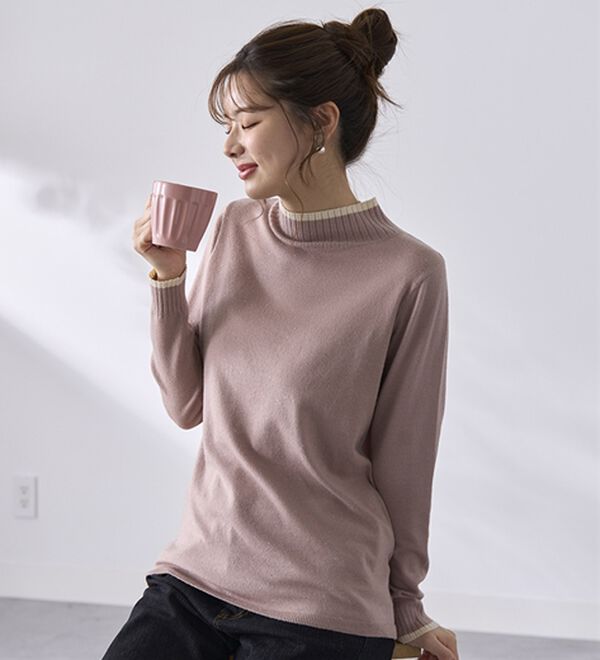 BELLUNA（ベルーナ）の「チクチクしない！ラメ入りウォッシャブルセーター（ニット・セーター）」｜詳細画像