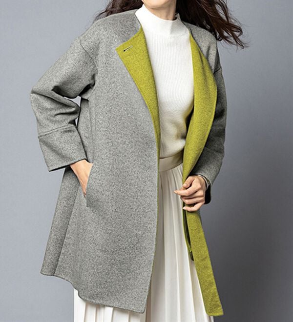 ハンドメイドライク・ウール入コート - ベルーナ【公式】 