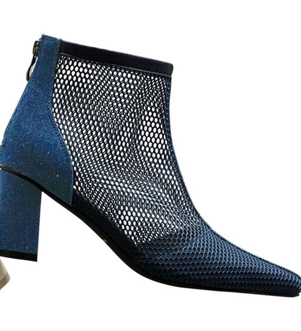 RANAN（ラナン）の「メッシュショートブーツ（ブーツ）」｜デニム