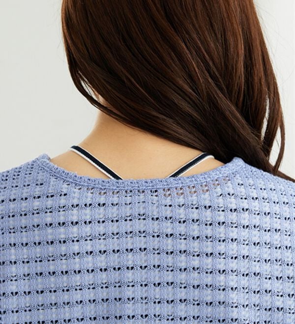 BELLUNA（ベルーナ）の「透かし編プルオーバーアンサンブル（アンサンブル）」｜詳細画像