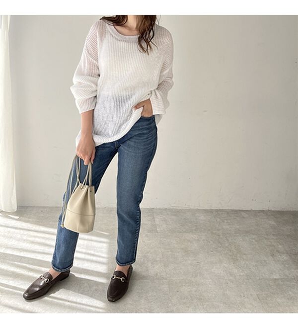 GeeRA（ジーラ）の「モヘアライクシアーオーバーニット（ニット・セーター）」｜詳細画像