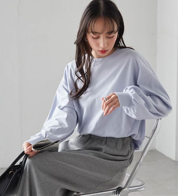 RANAN（ラナン）の「多機能ベーシックオーバーサイズ長袖Tシャツ（Tシャツ）」｜詳細画像