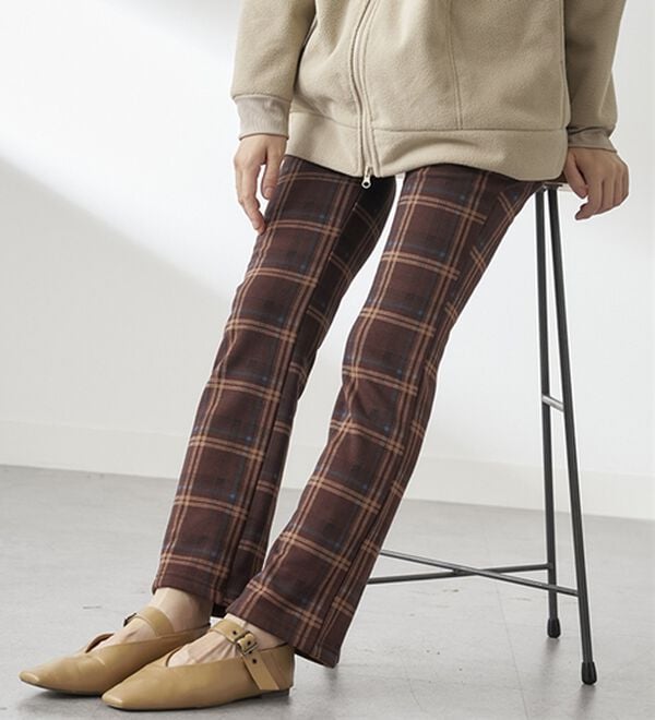 BELLUNA（ベルーナ）の「まるではく毛布！静電防止付裏ファーイージーパンツ（フルレングスパンツ）」｜詳細画像