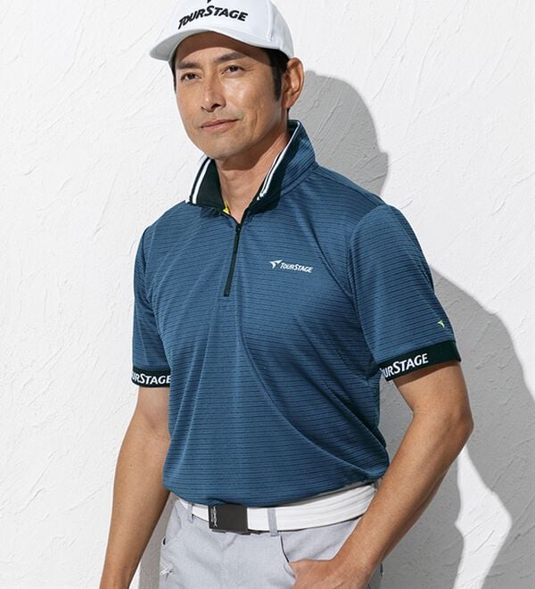 「【３色組】＜ツアーステージ＞シャドーボーダーポロシャツ（メンズポロシャツ）」｜詳細画像