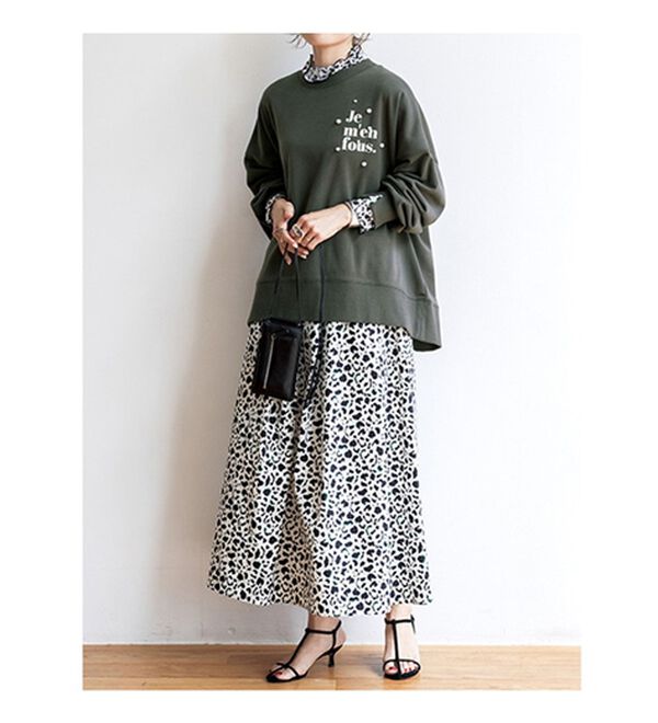 RANAN（ラナン）の「アニマル柄フレアースカート（ロングスカート）」｜詳細画像