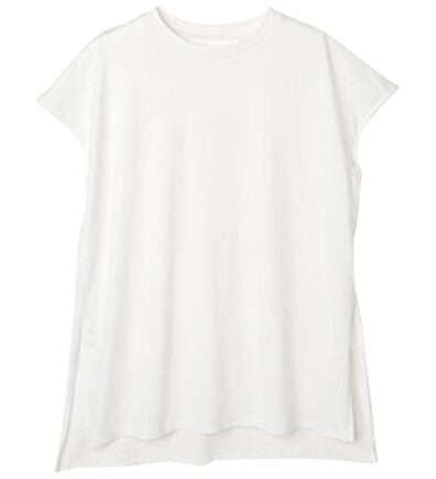 RANAN（ラナン）の「＜BC＞綿100％ひんやりサイドスリットフレンチスリーブチュニック（チュニック）」
