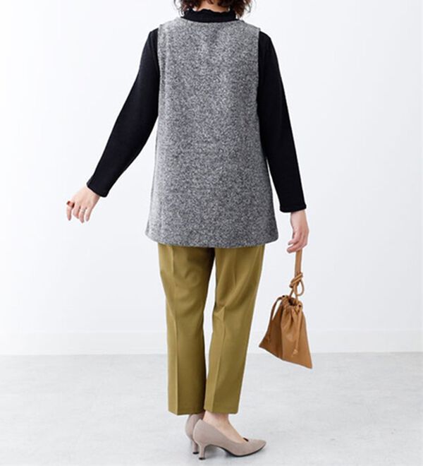 BELLUNA（ベルーナ）の「ブークレ素材チュニックアンサンブル（アンサンブル）」｜詳細画像