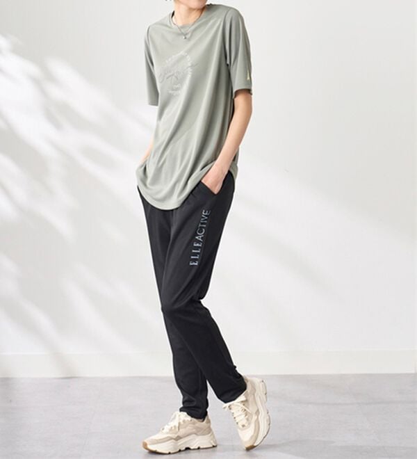 BELLUNA（ベルーナ）の「＜ＥＬＬＥ　Ａｃｔｉｖｅ＞ハニカムメッシュ素材ジャージパンツ（その他パンツ）」｜詳細画像