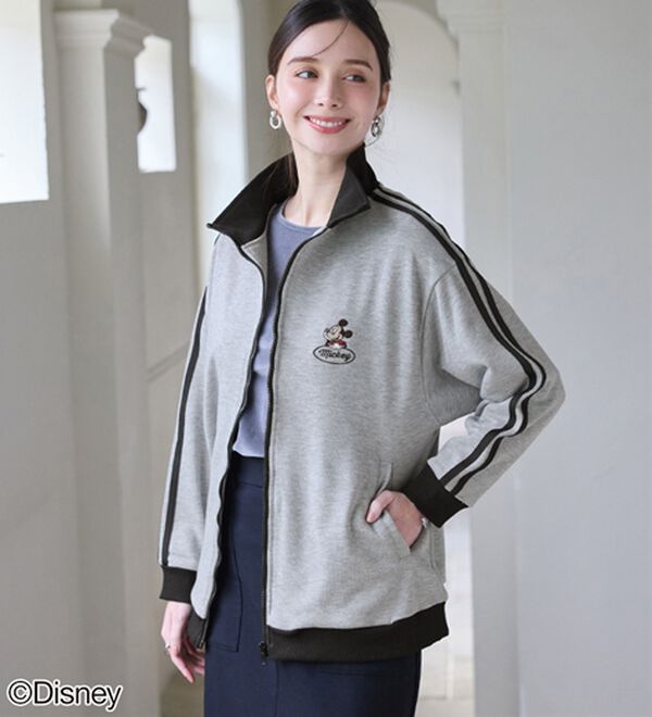 BELLUNA（ベルーナ）の「＜Ｄｉｓｎｅｙ＞【ミッキー＆ミニー】裏毛トラックジャケット（ブルゾン）」｜詳細画像