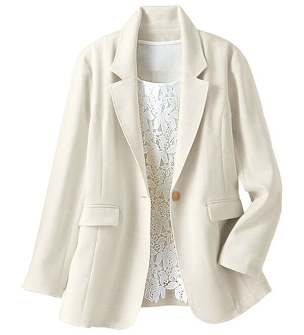 BELLUNA（ベルーナ）の「＜楽スタフィット＞テーラードジャケット（テーラードジャケット）」｜詳細画像