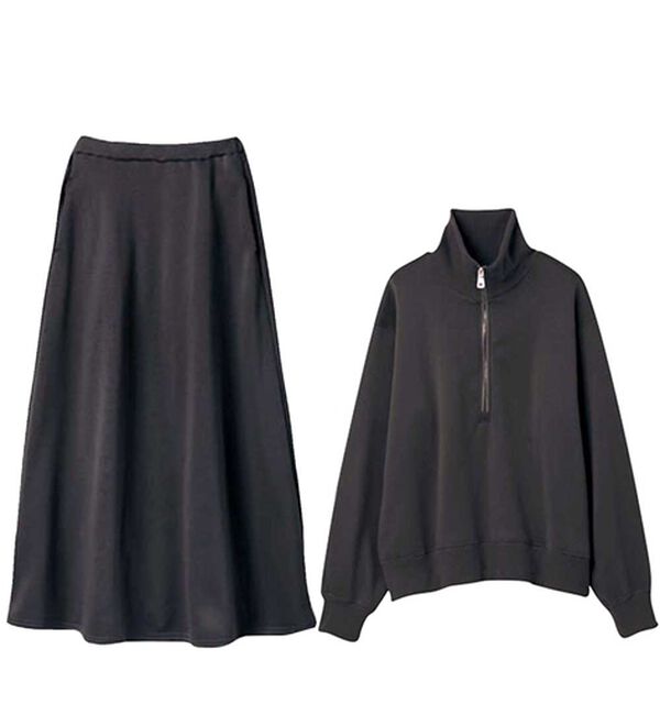 RANAN（ラナン）の「＜ＨＩＧＨ　ＳＰＥＣ＞毛玉になりにくい！ジップデザインセットアップ（セットアップ）」｜詳細画像