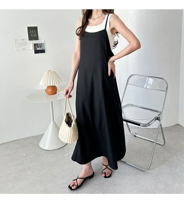 GeeRA（ジーラ）の「リネンライクロングキャミワンピース（その他ワンピース）」｜詳細画像