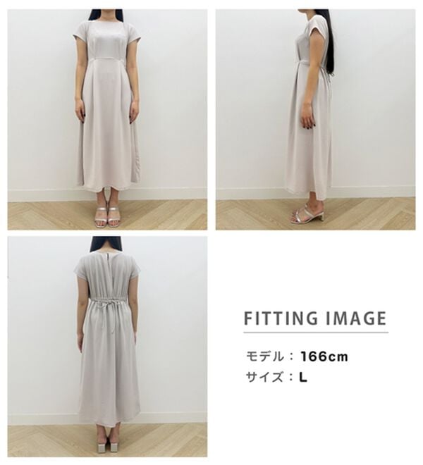 RANAN（ラナン）の「上品見えバックギャザーワンピース（その他ワンピース）」｜詳細画像