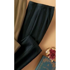 BELLUNA（ベルーナ）の「日本製あったかニットコール素材パンツ（フルレングスパンツ）」｜ブラック