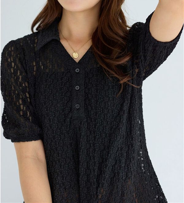 alotta（アロッタ）の「総レーススキッパーポロチュニック（チュニック）」｜詳細画像