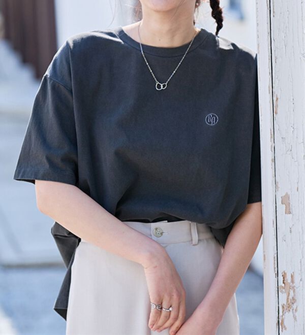 RANAN（ラナン）の「ヴィンテージライクロゴTシャツ（カットソー）」｜詳細画像