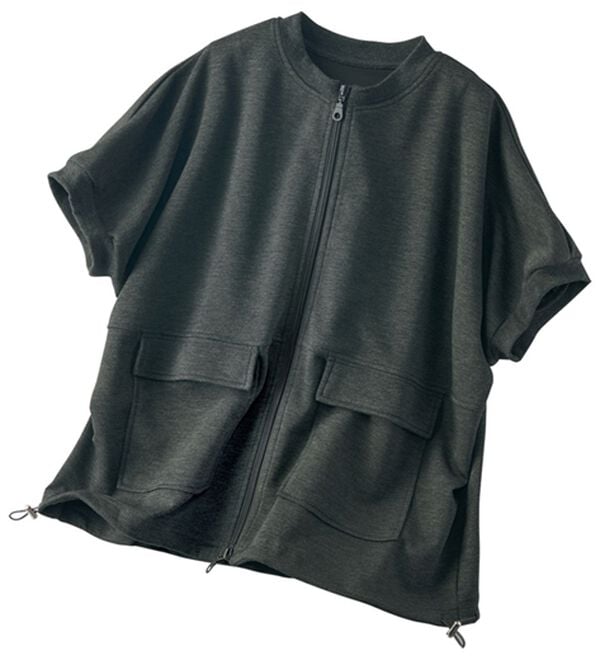 BELLUNA（ベルーナ）の「【ＳＥＪＬ】ダブルジップビックポケットジャケット（パーカー）」｜杢チャコール