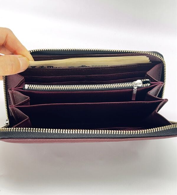 「＜ヒロココシノ・オム・ベーシック＞ソフトレザーラウンド長財布（メンズ財布・パスケース）」｜詳細画像