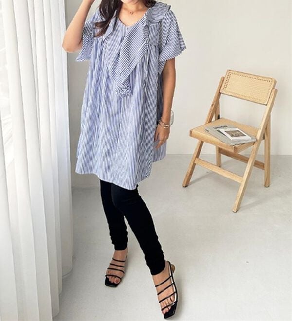 GeeRA（ジーラ）の「ビッグフリルカラーワンピース（その他ワンピース）」｜詳細画像