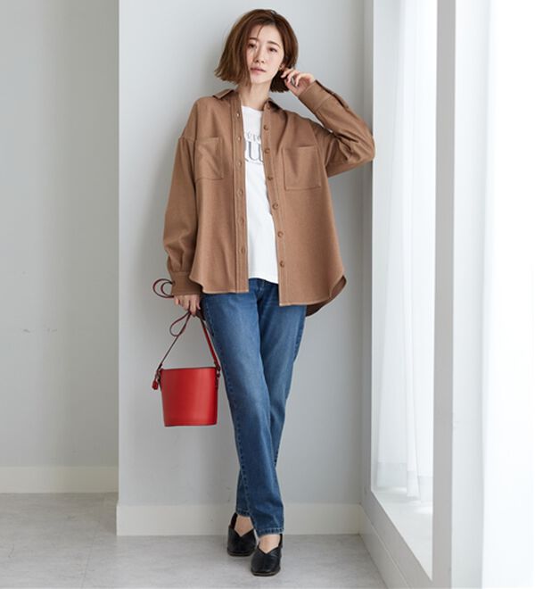 BELLUNA（ベルーナ）の「【着回しのミカタ！】綿100％大人顔サマ見えプリントロンT（カットソー）」｜詳細画像