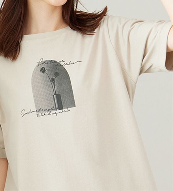 BELLUNA（ベルーナ）の「ヒンヤリ！着映えプリントプルオーバー（カットソー）」｜詳細画像