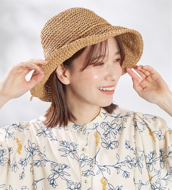 Viola e Viola（ヴィオラ エ ヴィオラ）の「シンプル細編みペーパーハット（帽子）」｜詳細画像