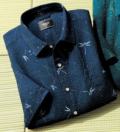 「さらっと快適和柄シャツ（メンズシャツ）」