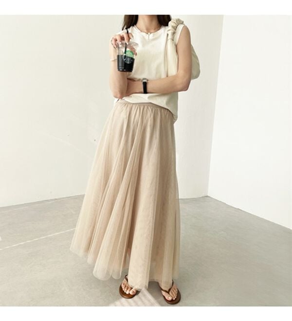 GeeRA（ジーラ）の「フレアーチュールロングスカート（ロングスカート）」｜詳細画像