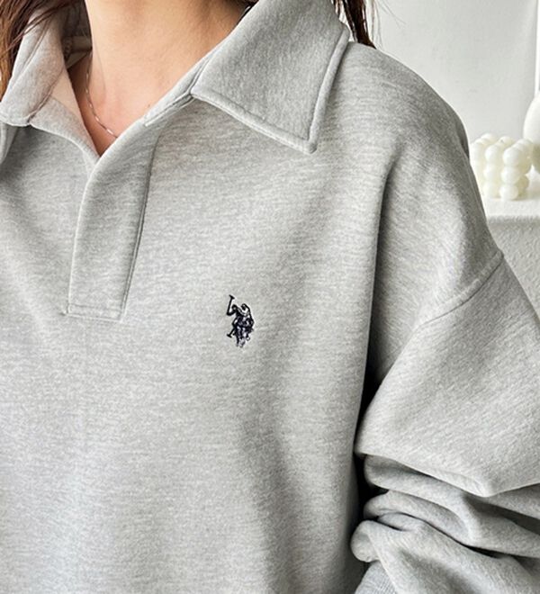 U.S.POLO ASSN.】表ピーチポロ衿スウェット - ベルーナ【公式】